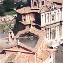 E'' crollato il tetto della chiesa San Pietro in Carcere che sovrasta il Mamertino il pi antico carcere di Roma